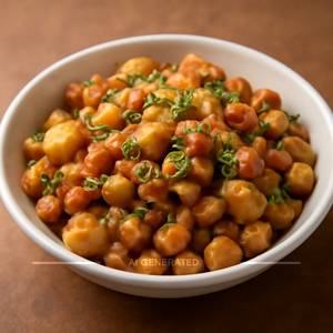 Peanut Aloo Chana Chaat