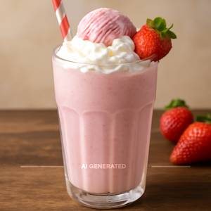 Straberry Ice Cream Shakes