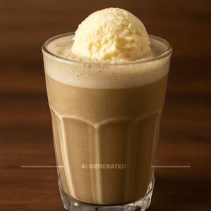 Cold Coffee with Vanilla Ice Cream