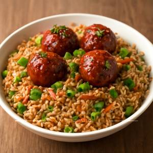 Veg Manchurian Fried Rice