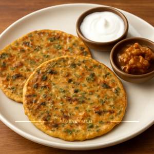 Mix Veg Paratha & Curd Combo