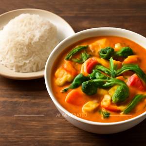 Veg Thai Curry With Jasmine Rice