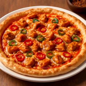 Chicken chilli pizza