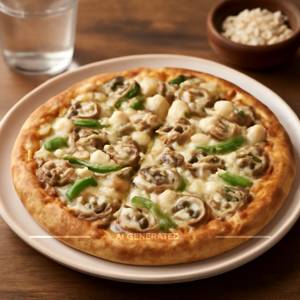 Veg. Cheese Mushroom Pizza