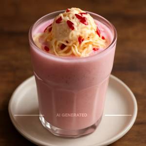 Rose Milk. Milk Shake