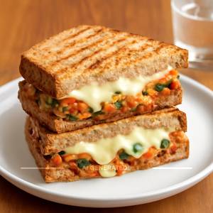 Harissa Veg Cheesy Sandwich