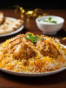 Chicken Biryani+Mix Raita+Green Salad
