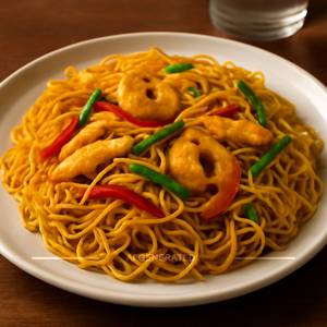 Egg Singapore Noodles