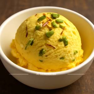 Kesar Pista Ice Cream Scoop