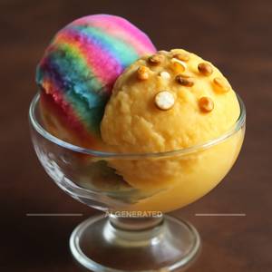 Special Dry Fruit Rainbow Ice Cream (Double Rangoli Icecream )