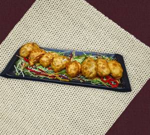 Cheese corn fried momos