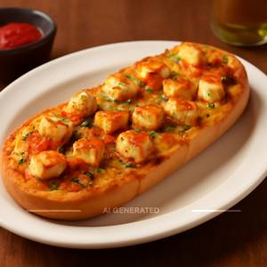 Peri Peri Paneer Garlic Bread