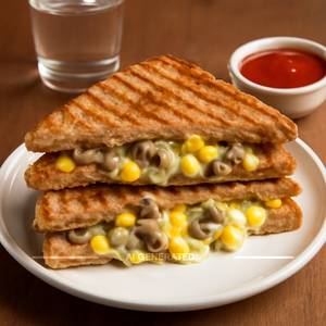 Cheesy Mushroom Sandwich
