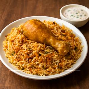 Chicken Biryani With Raita