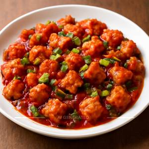 Diced Chicken In Schezwan Sauce