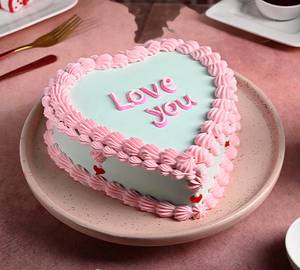 Love Design Heart Shape Chocolate Truffle Cake