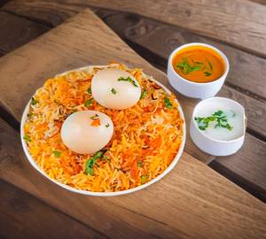 Hyderabadi chicken dum egg biryani 2 eggs