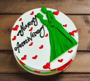 Anniversary Love Theme Special Butterscotch Cake