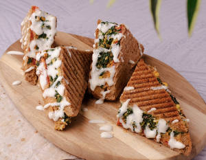Spinach Corn Cheese Sandwich