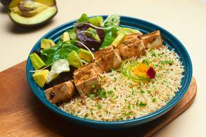 Cottage Cheese & Avo Rice Bowl