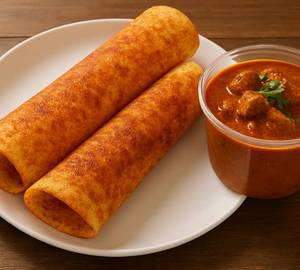 2 Karam Dosa With Chicken Curry 250Ml