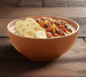 Oats banana any 2 dry fruits