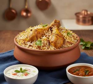 Chicken Biryani [FULL] With Free Raita & Gravy