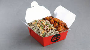 Dragon Chicken With Chicken Butter Chilli Garlic Noodles