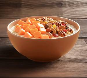 Oats papaya any 2 dry fruits