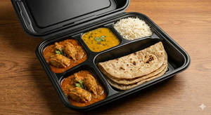 Punjabi Chicken Regular Thali(must Try)