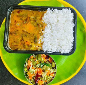 Rasam Rice + Palya (south)