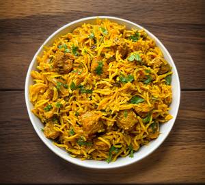 Soya Biryani (With Raita)