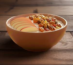 Oats apple slices any 2  dry fruits