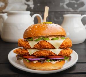Chicken double burger