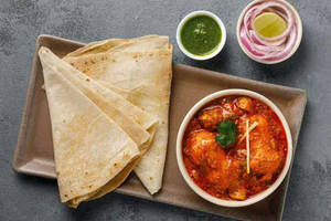 Angithi Kathi Subzi With 2 Rumali Roti