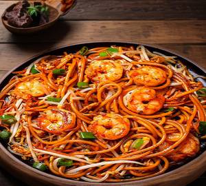Prawn fried noodles
