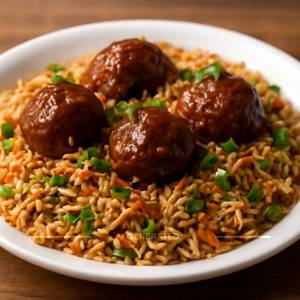 Veg Manchurian Fried Rice