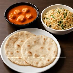 2 Phulkas+Panner Butter Masala(Half)+Veg Fried Rice(Half)