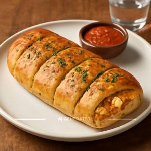 Paneer Stuffed Garlic Bread