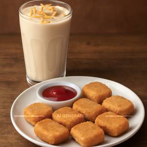 Veg Nuggets + Butterstoch Shake