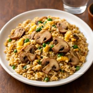 Egg Mushroom Fried Rice