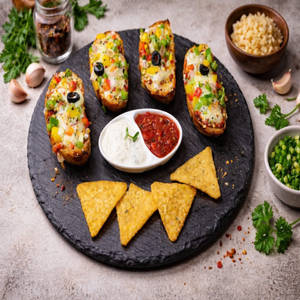 Exotic Veggies Garlic Bread