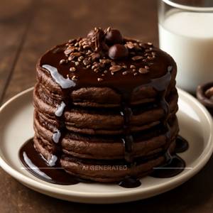 Triple Chocolate Pancakes