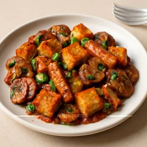 Chilli Mushroom Baby Corn and Paneer