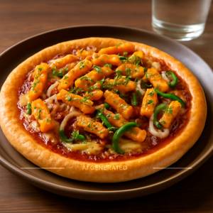 Moroccan Spicy Pasta Pizza
