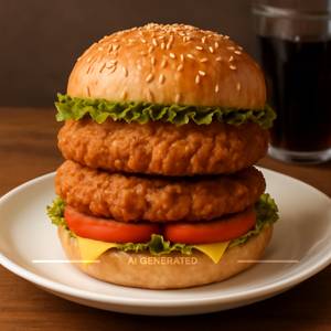 Double Chicken Burger