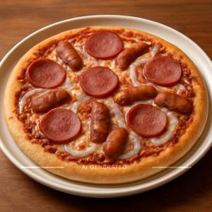 Salami & (Barbeque) Sausage Supreme Pizza