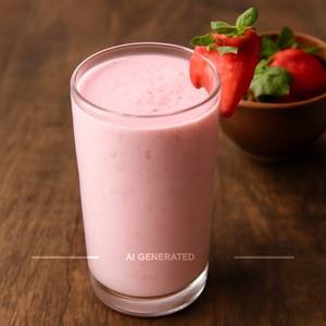 Strawberry lassi