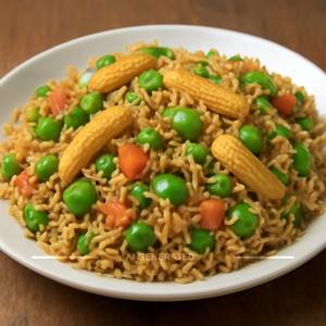 Baby Corn & Capsicum Rice