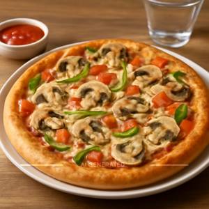 Mushroom Pizza {Large]